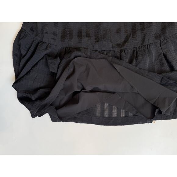 Madewell Women's Lucie Elbow-Sleeve Smocked Midi Dress XXS Black - Picture 5 of 9